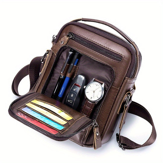 Winston | Stylish Vintage Leather Sling Bag for Men
