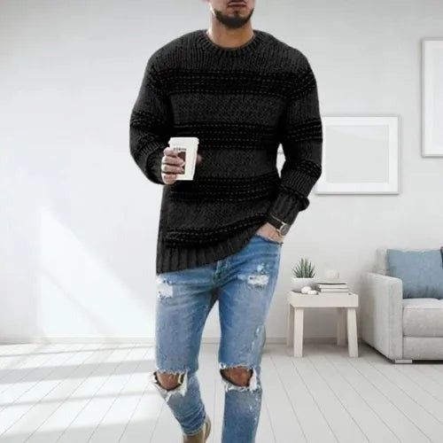 Denver | Cozy Striped Knit Sweater for Men, Stylish & Warm
