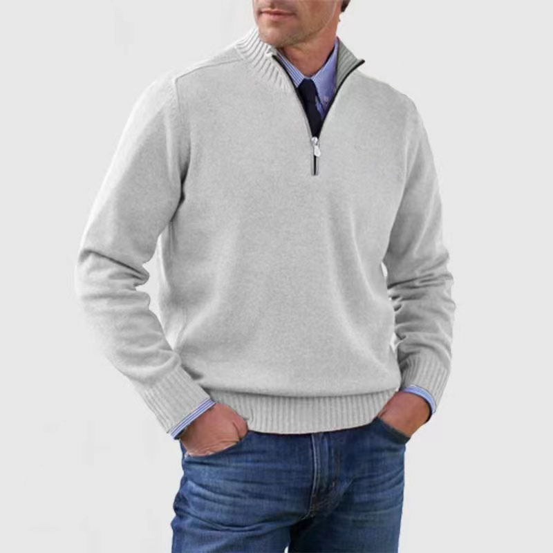Zanzo | Men's Stylish Half-Zip Sweater, Perfect for Layering