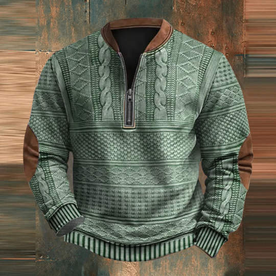 Evans | Herren Klassischer Retro Strickpullover