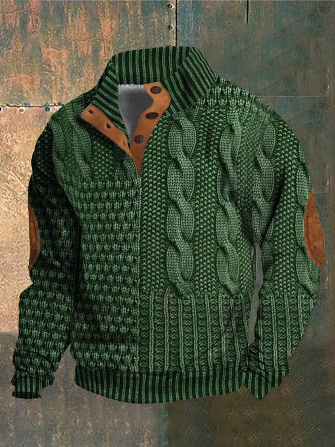 Caltex | Stilvoller Patchwork-Strickpullover für Komfort und Wärme