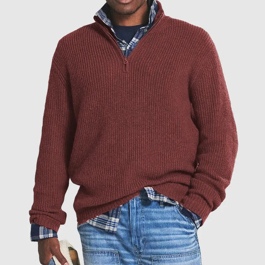 Brandy | Stylish Half Zip Sweater for Comfort & Warmth