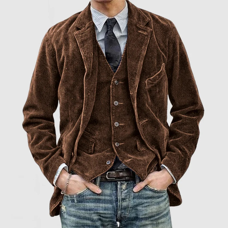 Sheldon | Klassische Blazer- und Weste-Kombination für zeitlosen Stil