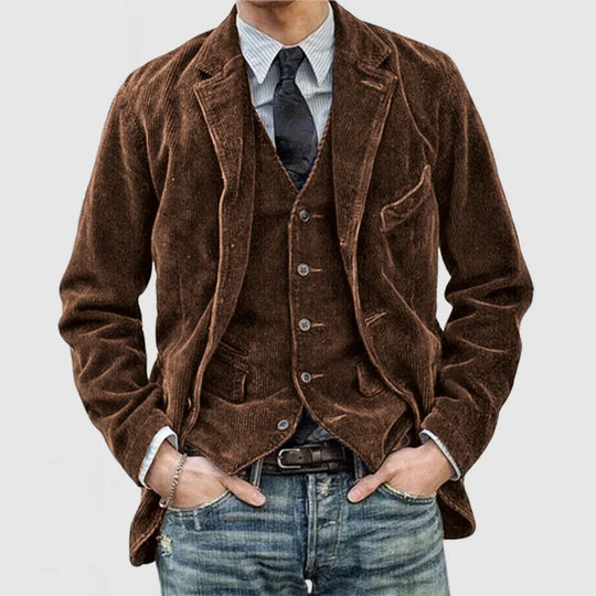 Sheldon | Klassische Blazer- und Weste-Kombination für zeitlosen Stil