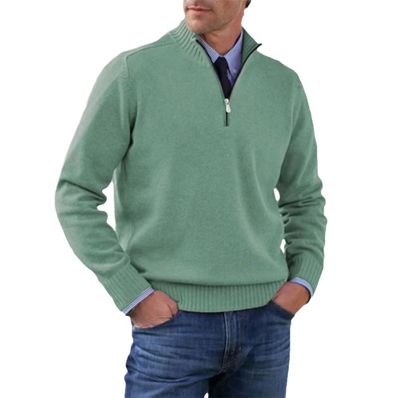 Zanzo | Men's Stylish Half-Zip Sweater, Perfect for Layering