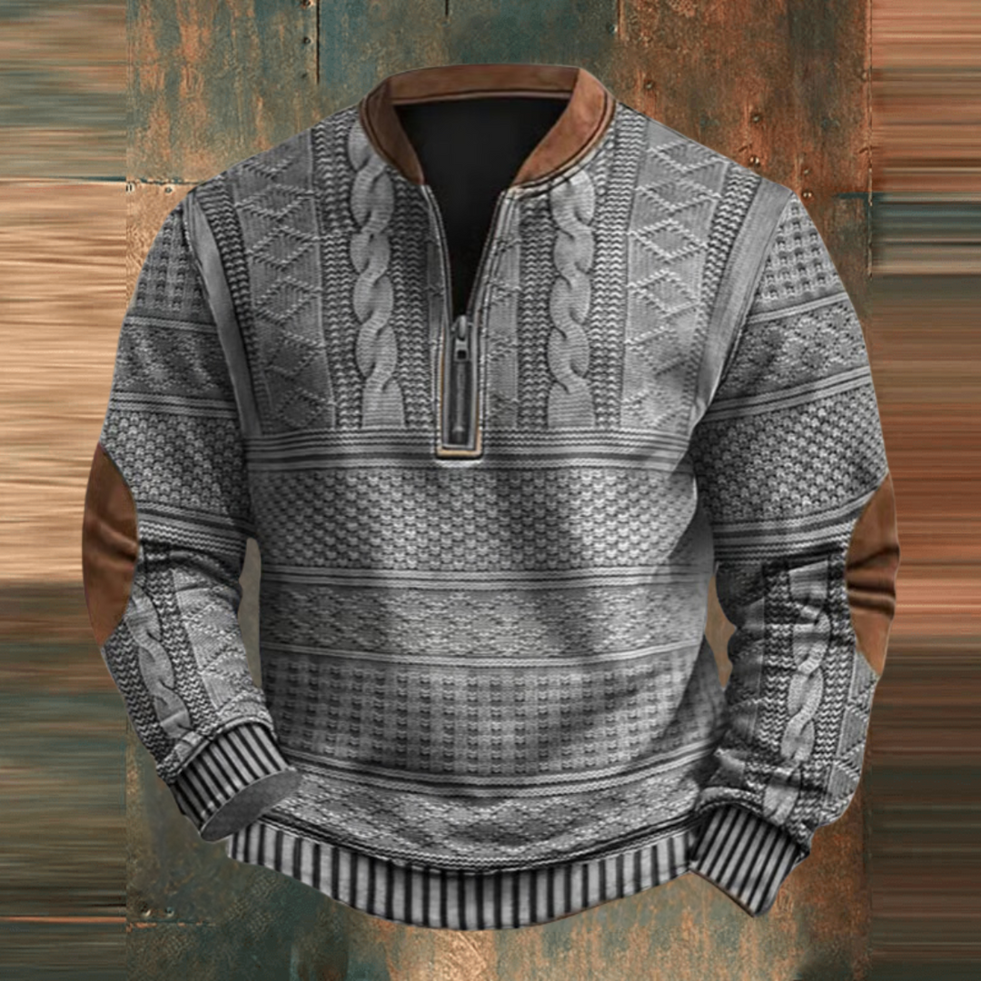 Evans | Herren Klassischer Retro Strickpullover