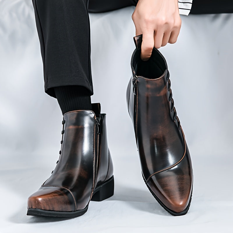 Easton | Elegant Leather Dress Boots for Men