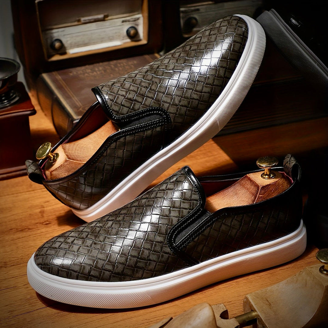 Darius | Premium Graf Leather Slip-On Shoes for Comfort