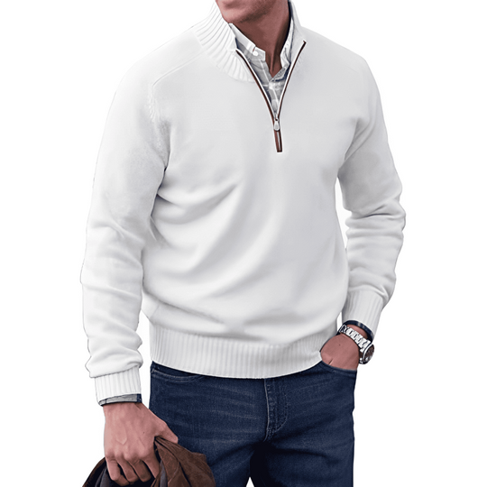 Clyde | Luxuriöser Kaschmir-Reißverschluss-Pullover für Komfort