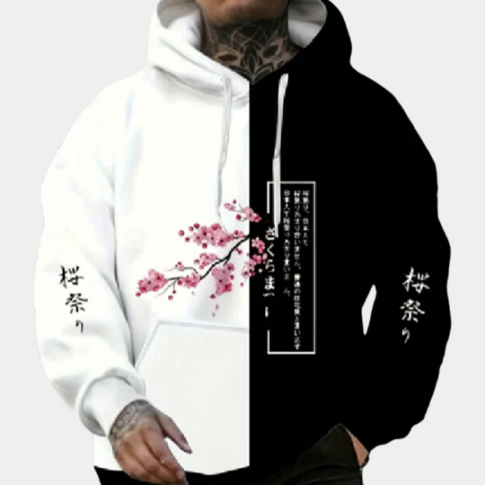 Xander | Trendiger bedruckter Hoodie für Komfort und Stil