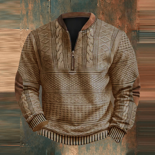 Evans | Herren Klassischer Retro Strickpullover