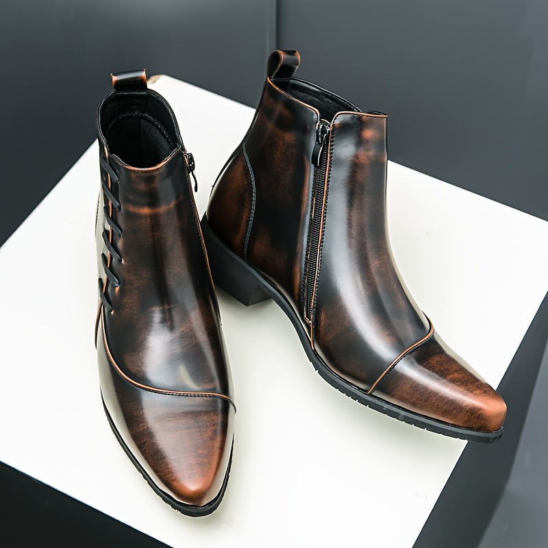 Easton | Elegant Leather Dress Boots for Men