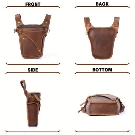 Damarion | Stylische echte Rindsleder Bauchtasche