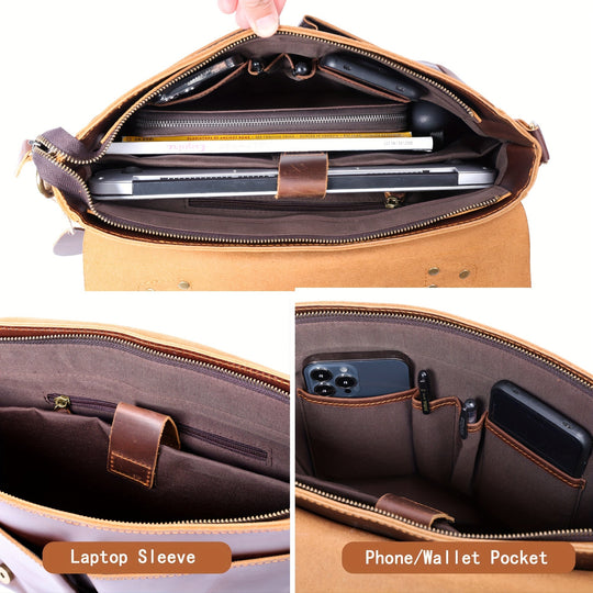 Graham | Premium-Leder Herren Aktentasche