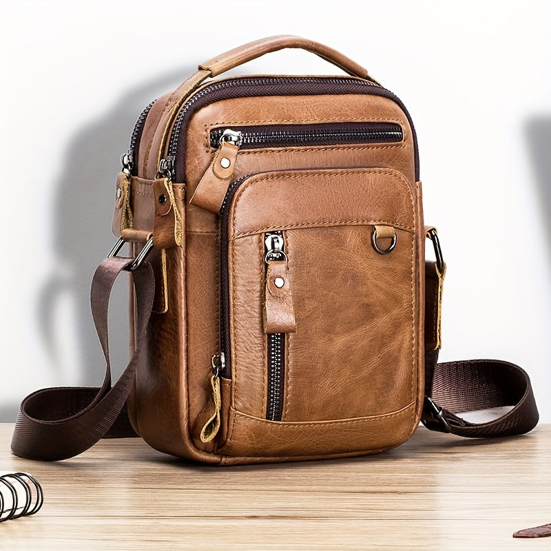 Winston | Stylische Vintage Leder Umhängetasche für Männer