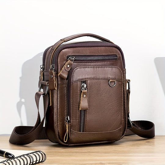 Winston | Stylish Vintage Leather Sling Bag for Men