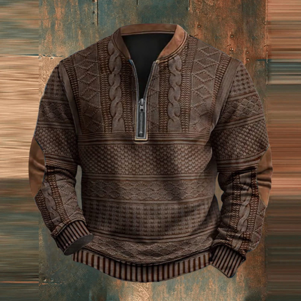 Evans | Herren Klassischer Retro Strickpullover