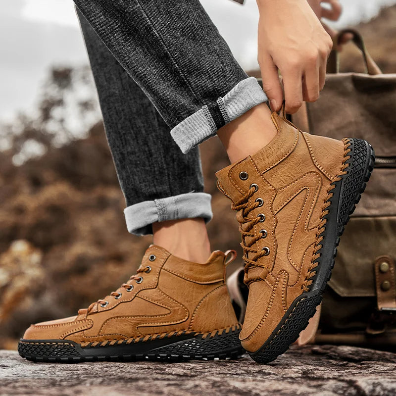 Ernie | Langlebige, Bequeme, Wasserdichte Leder-Wanderschuhe