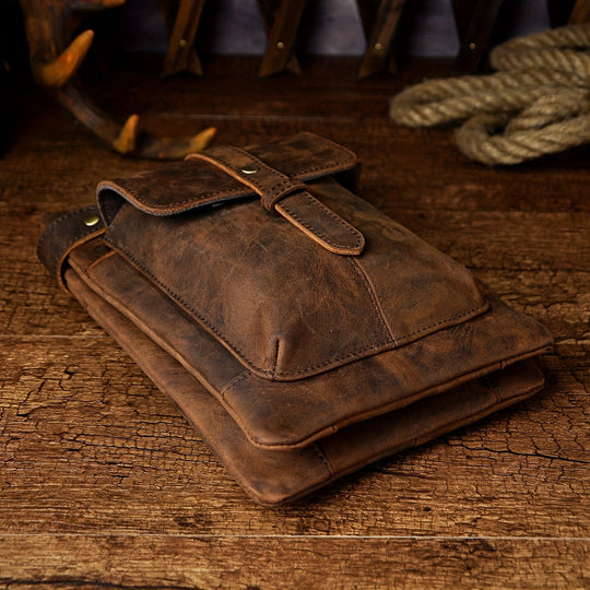 Sawyer | Stylische Vintage-Leder-Gürteltasche für Männer