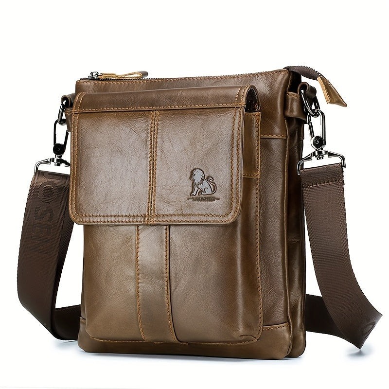 Vaughn | Vielseitige Leder-Schultertasche für den täglichen Gebrauch