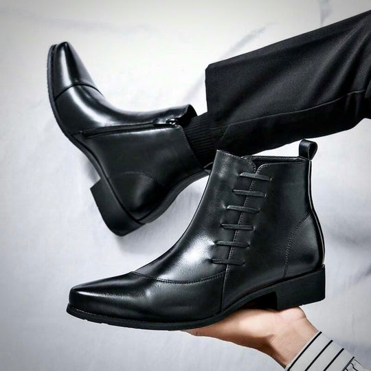 Easton | Elegant Leather Dress Boots for Men