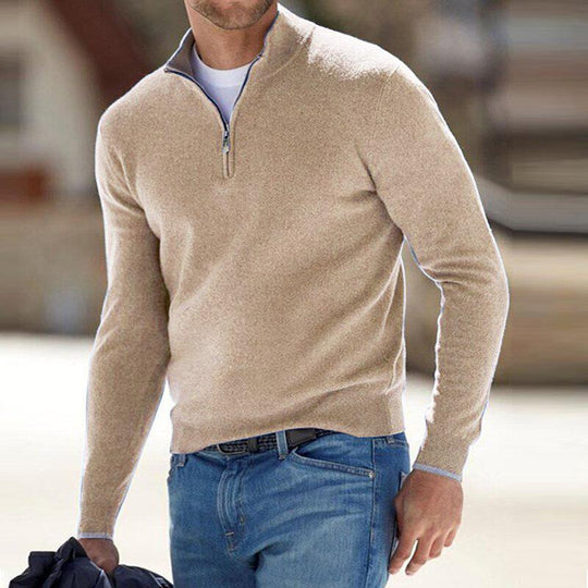 Ollie | Premium Men's Half-Zip Sweater for Comfort and Style