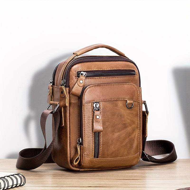 Winston | Stylish Vintage Leather Sling Bag for Men