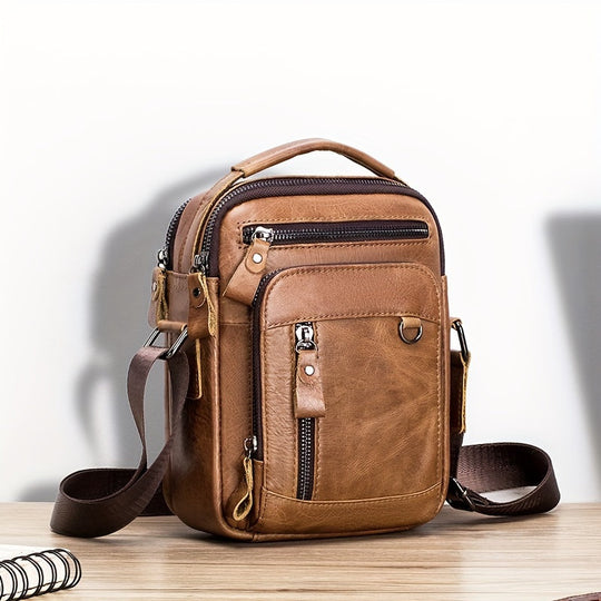 Winston | Stylish Vintage Leather Sling Bag for Men