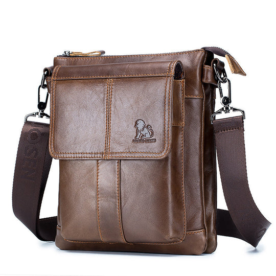 Vaughn | Vielseitige Leder-Schultertasche für den täglichen Gebrauch