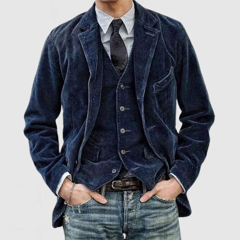 Sheldon | Klassische Blazer- und Weste-Kombination für zeitlosen Stil