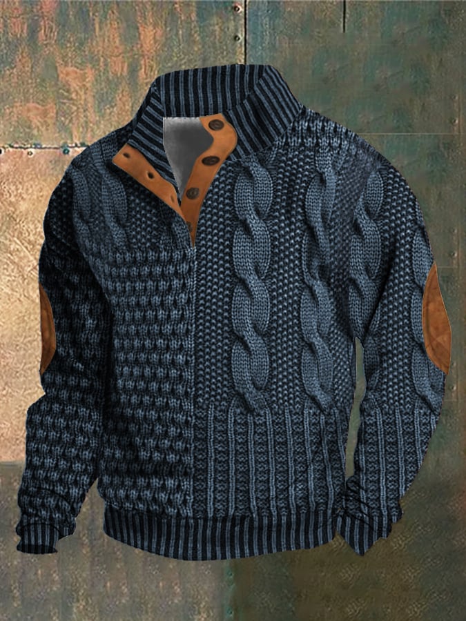 Caltex | Stilvoller Patchwork-Strickpullover für Komfort und Wärme