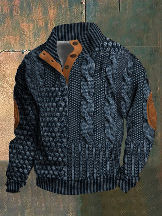 Caltex | Stilvoller Patchwork-Strickpullover für Komfort und Wärme