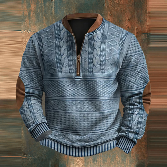 Evans | Herren Klassischer Retro Strickpullover