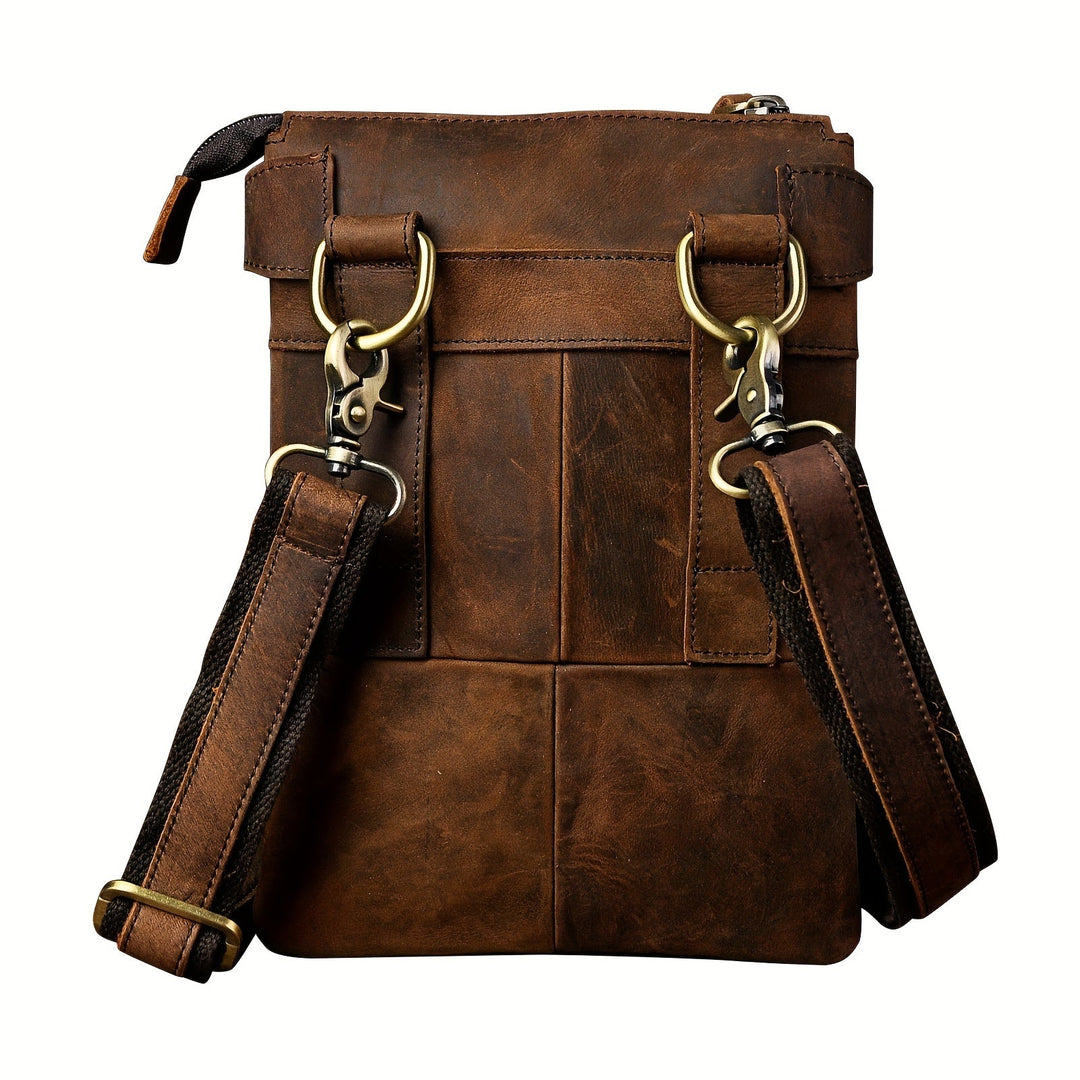 Sawyer | Stylische Vintage-Leder-Gürteltasche für Männer