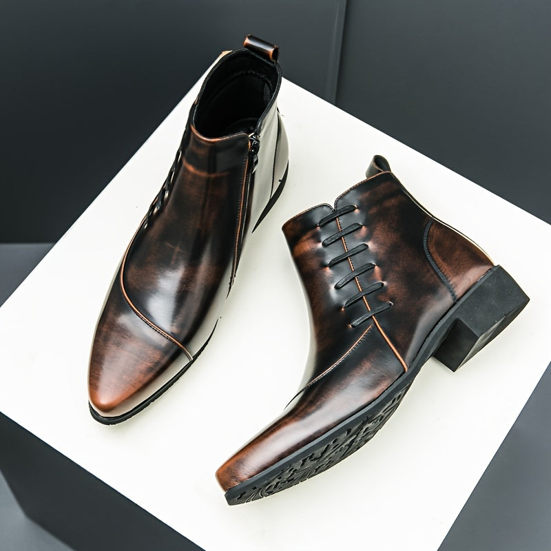 Easton | Elegant Leather Dress Boots for Men