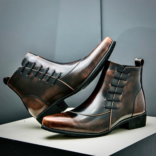 Easton | Elegant Leather Dress Boots for Men