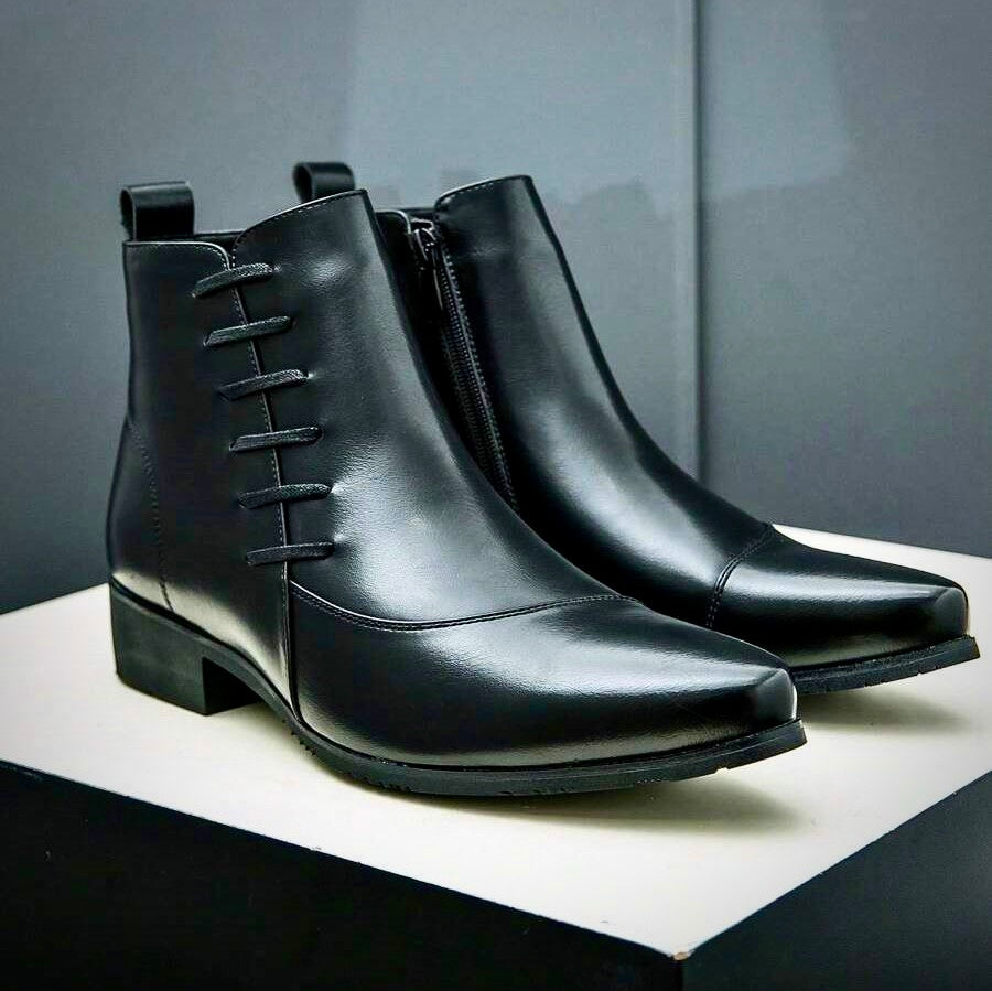 Easton | Elegant Leather Dress Boots for Men