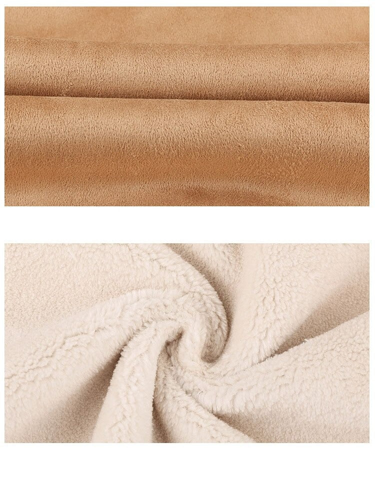 Baxter - Men's Suede Biker Jacket Lambswool Lining Stylish & Versatile 8