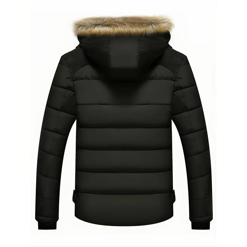 Jim | Stylish Men's Parka with Removable Hood and Warmth