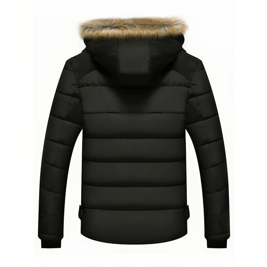 Jim | Stylish Men's Parka with Removable Hood and Warmth