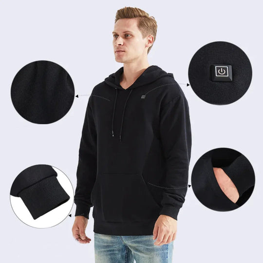 Joe | Gemütlicher, warmer und bequemer beheizter Hoodie