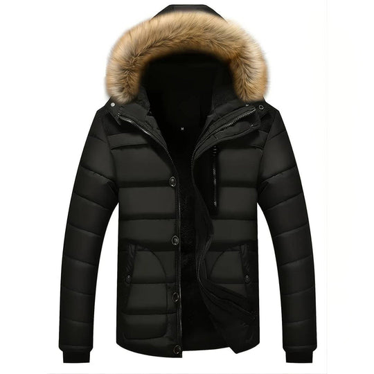 Jim | Stylish Men's Parka with Removable Hood and Warmth