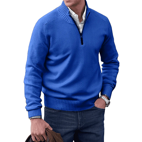 Clyde | Luxuriöser Kaschmir-Reißverschluss-Pullover für Komfort