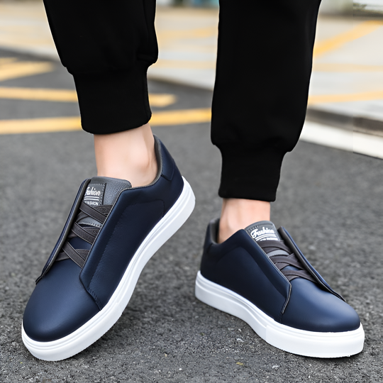 Tim | Stylische umweltfreundliche vegane Leder-Sneaker für ganztäglichen Komfort