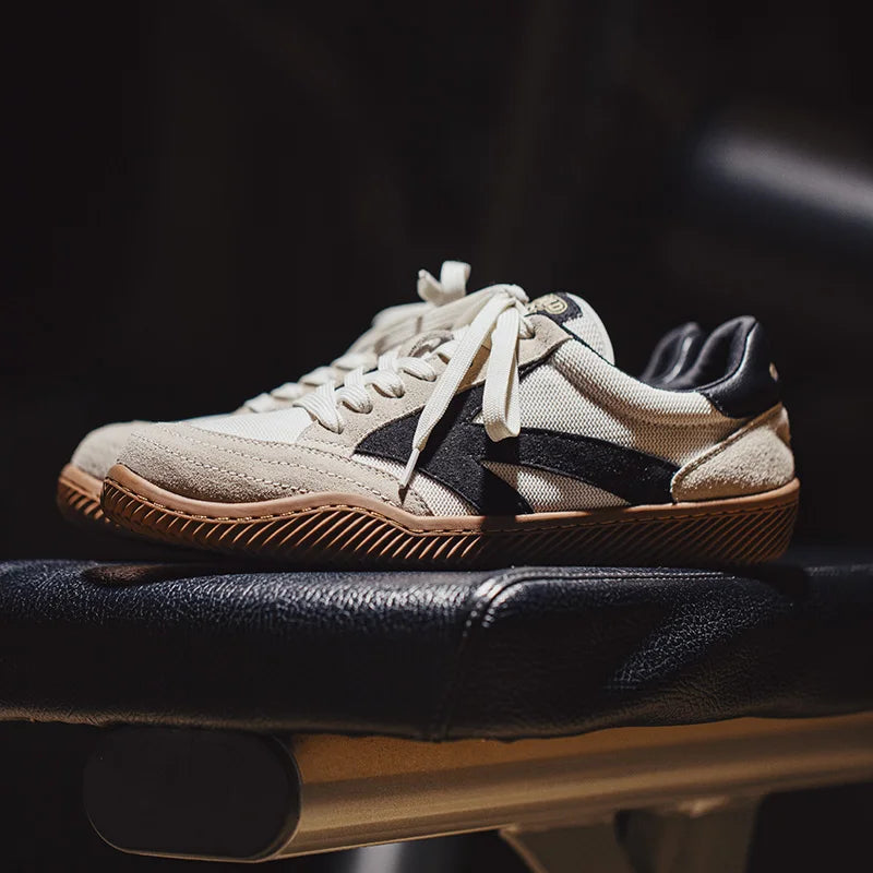 Breeze - Men's Sneakers Leather Retro Design, Comfortable & Lightweight 0