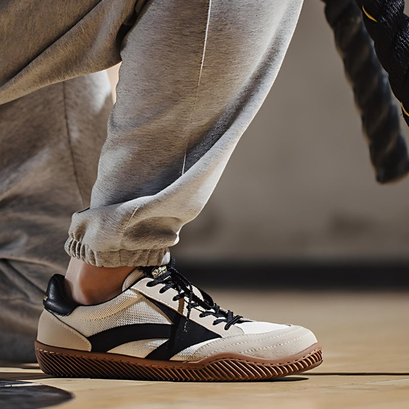 Breeze - Men's Sneakers Leather Retro Design, Comfortable & Lightweight 4