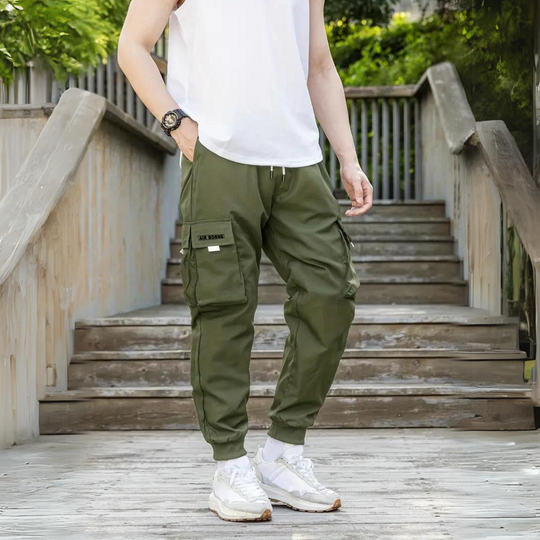 Athanasios | Stylish Cargo Pants with Adjustable Drawstring