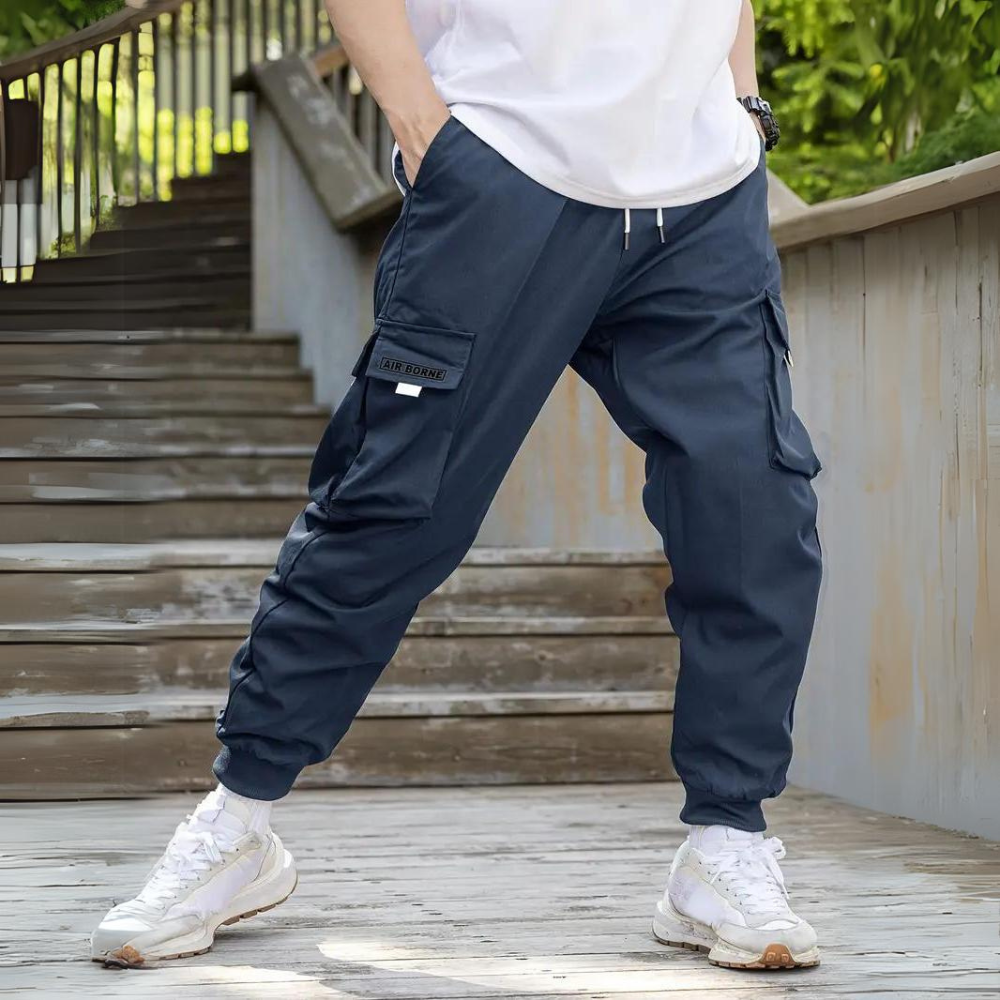 Athanasios | Stylish Cargo Pants with Adjustable Drawstring