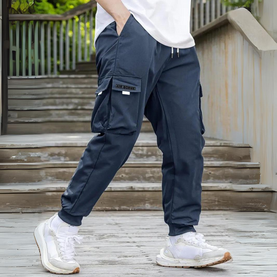 Athanasios | Stylish Cargo Pants with Adjustable Drawstring