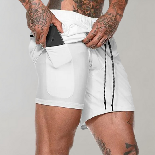Viënzo | Versatile 2-in-1 Men's Fitness Shorts, Comfortable & Stylish